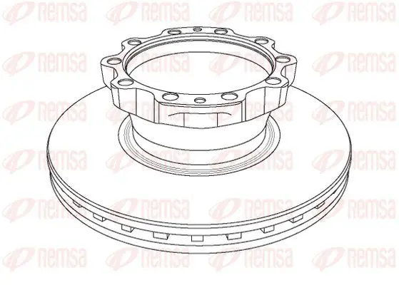 Handler.Part Brake disc KAWE NCA117420 2