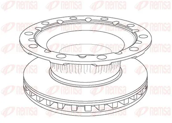 Handler.Part Brake disc KAWE NCA117620 2