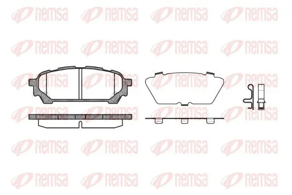 Handler.Part Brake pad set, disc brake KAWE 117601 2