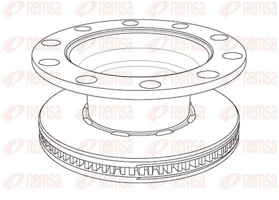 Handler.Part Brake disc KAWE NCA117920 2