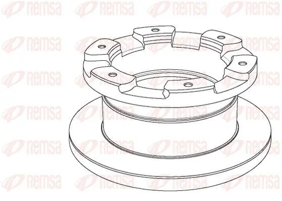 Handler.Part Brake disc KAWE NCA118110 2