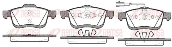 Handler.Part Brake pad set, disc brake KAWE 118301 2