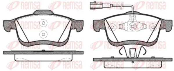 Handler.Part Brake pad set, disc brake KAWE 118322 2