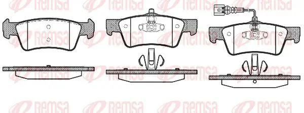 Handler.Part Brake pad set, disc brake KAWE 118701 2