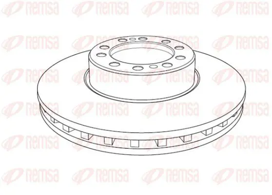 Handler.Part Brake disc KAWE NCA119320 2