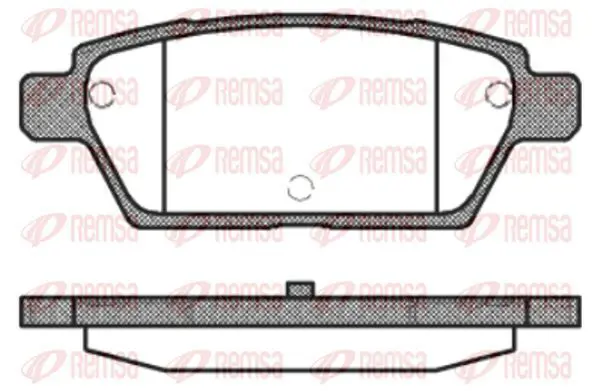 Handler.Part Brake pad set, disc brake KAWE 119510 2