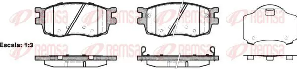 Handler.Part Brake pad set, disc brake KAWE 120802 2