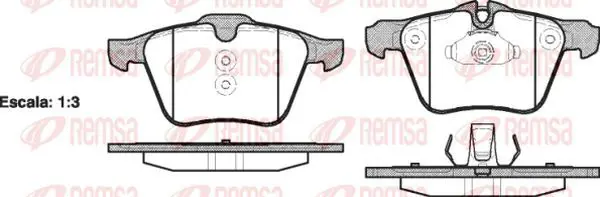 Handler.Part Brake pad set, disc brake KAWE 121700 2