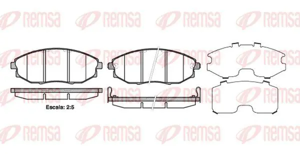 Handler.Part Brake pad set, disc brake KAWE 122302 2