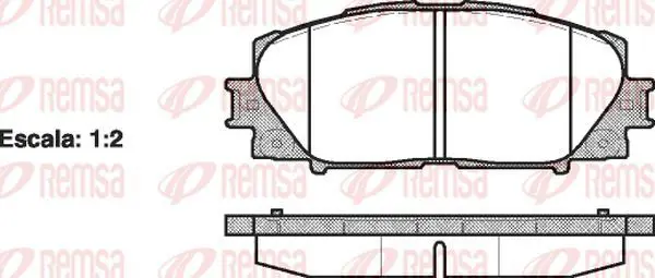 Handler.Part Brake pad set, disc brake KAWE 122400 2