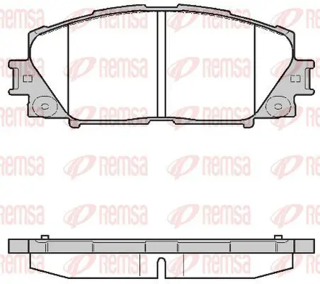 Handler.Part Brake pad set, disc brake KAWE 122410 2