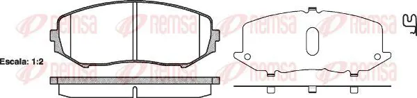 Handler.Part Brake pad set, disc brake KAWE 122502 2