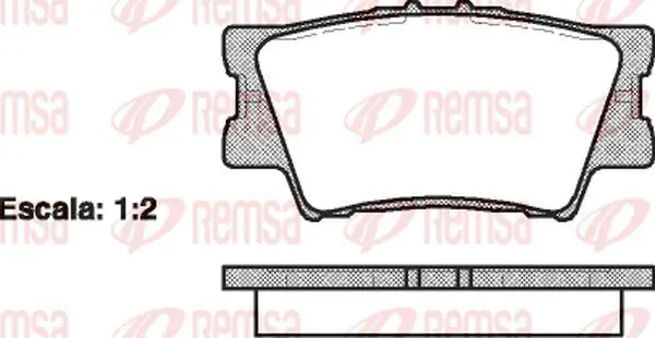 Handler.Part Brake pad set, disc brake KAWE 123100 2