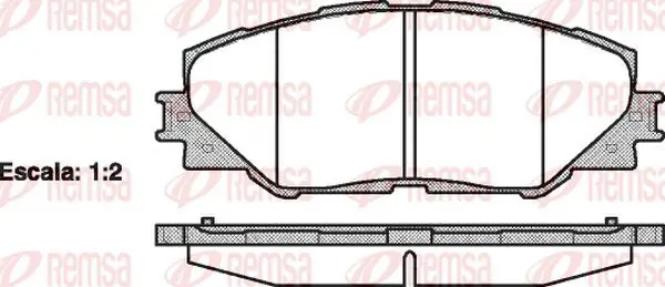 Handler.Part Brake pad set, disc brake KAWE 123400 2