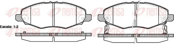 Handler.Part Brake pad set, disc brake KAWE 123502 2