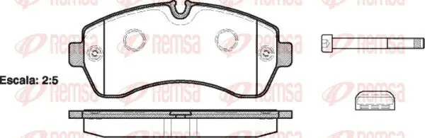 Handler.Part Brake pad set, disc brake KAWE 124300 2