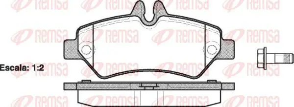 Handler.Part Brake pad set, disc brake KAWE 124600 2