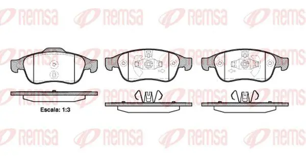 Handler.Part Brake pad set, disc brake KAWE 124810 2