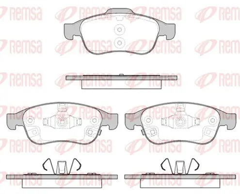 Handler.Part Brake pad set, disc brake KAWE 124812 2