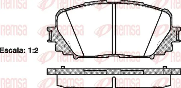 Handler.Part Brake pad set, disc brake KAWE 125800 2