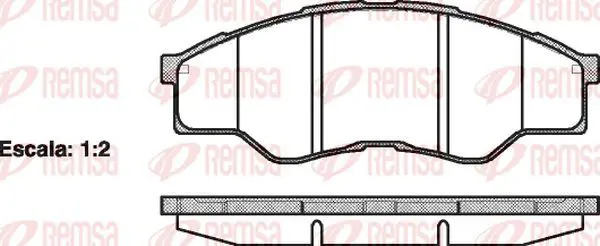 Handler.Part Brake pad set, disc brake KAWE 126600 2