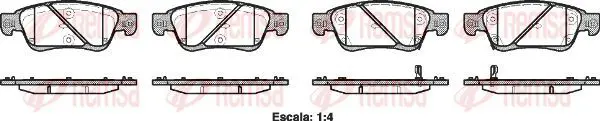 Handler.Part Brake pad set, disc brake KAWE 127302 2