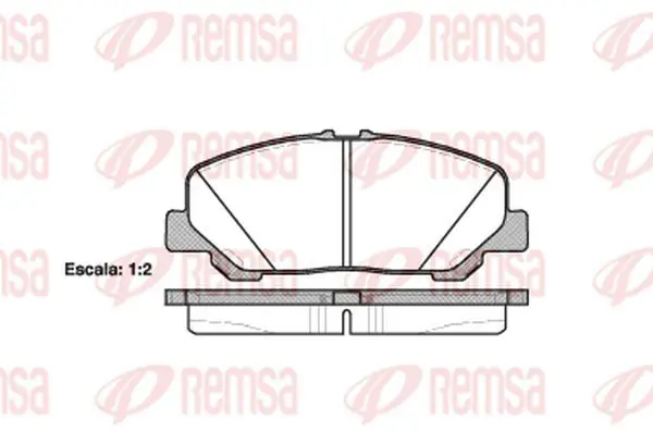 Handler.Part Brake pad set, disc brake KAWE 128700 2