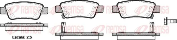 Handler.Part Brake pad set, disc brake KAWE 129002 2