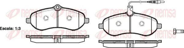 Handler.Part Brake pad set, disc brake KAWE 129201 2