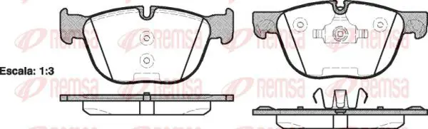 Handler.Part Brake pad set, disc brake KAWE 129700 2