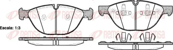 Handler.Part Brake pad set, disc brake KAWE 129800 2