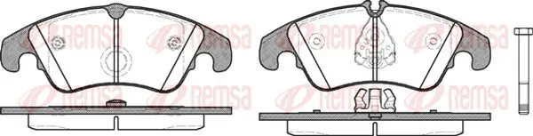 Handler.Part Brake pad set, disc brake KAWE 130410 2