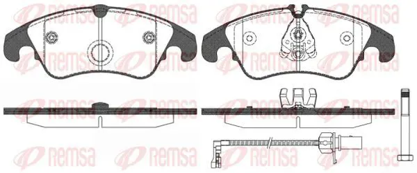 Handler.Part Brake pad set, disc brake KAWE 130431 2