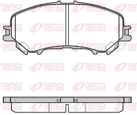 Handler.Part Brake pad set, disc brake KAWE 131822 2