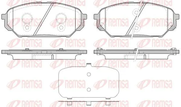 Handler.Part Brake pad set, disc brake KAWE 132212 2