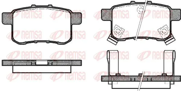 Handler.Part Brake pad set, disc brake KAWE 133202 2