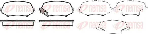 Handler.Part Brake pad set, disc brake KAWE 133700 2