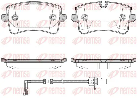 Handler.Part Brake pad set, disc brake KAWE 134320 2