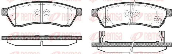 Handler.Part Brake pad set, disc brake KAWE 134902 2