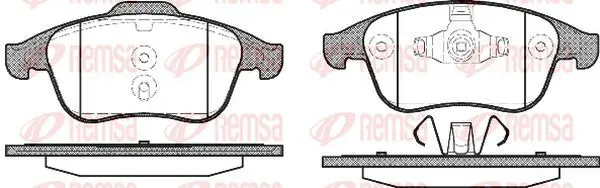 Handler.Part Brake pad set, disc brake KAWE 135000 2