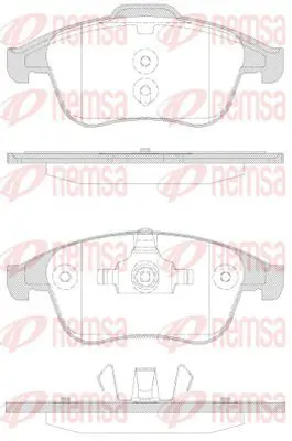 Handler.Part Brake pad set, disc brake KAWE 135030 2