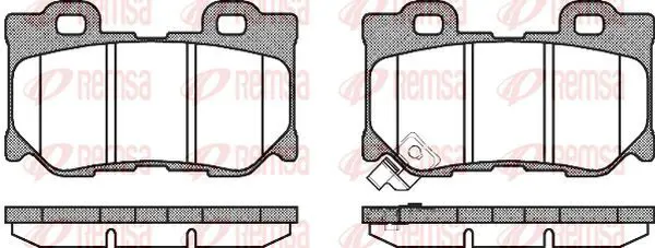 Handler.Part Brake pad set, disc brake KAWE 136501 2