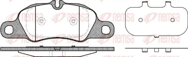 Handler.Part Brake pad set, disc brake KAWE 136600 2