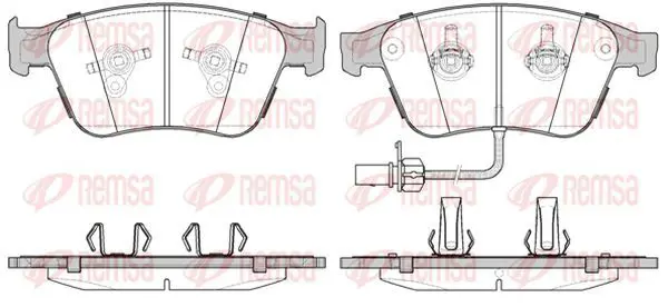 Handler.Part Brake pad set, disc brake KAWE 137112 2