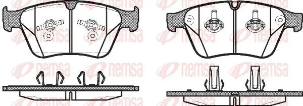 Handler.Part Brake pad set, disc brake KAWE 137100 2