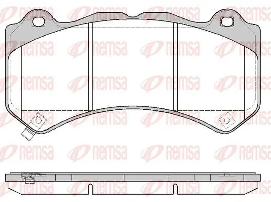 Handler.Part Brake pad set, disc brake KAWE 137604 2