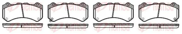 Handler.Part Brake pad set, disc brake KAWE 137602 2