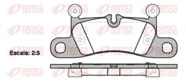 Handler.Part Brake pad set, disc brake KAWE 137910 2