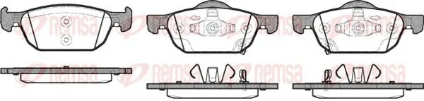 Handler.Part Brake pad set, disc brake KAWE 138402 2