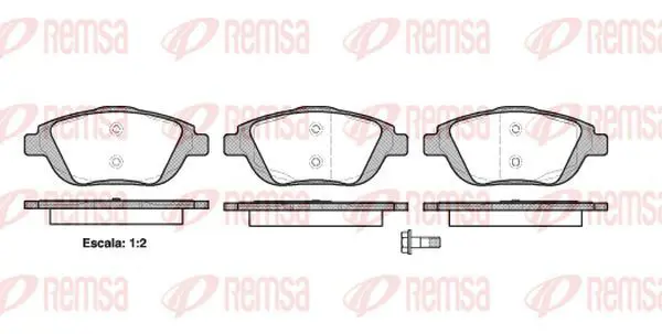 Handler.Part Brake pad set, disc brake KAWE 139200 2